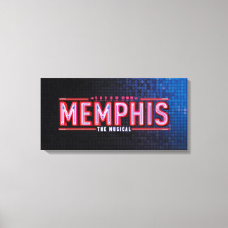 MEMPHIS - Das musikalische Logo Leinwanddruck
