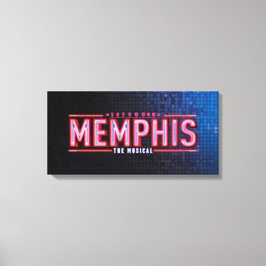 MEMPHIS - Das musikalische Logo Leinwanddruck (Vorderseite)