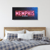 MEMPHIS - Das musikalische Logo Leinwanddruck (Insitu (Schlafzimmer))
