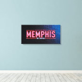 MEMPHIS - Das musikalische Logo Leinwanddruck (Insitu (Holzboden))