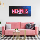 MEMPHIS - Das musikalische Logo Leinwanddruck (Insitu (Wohnzimmer))