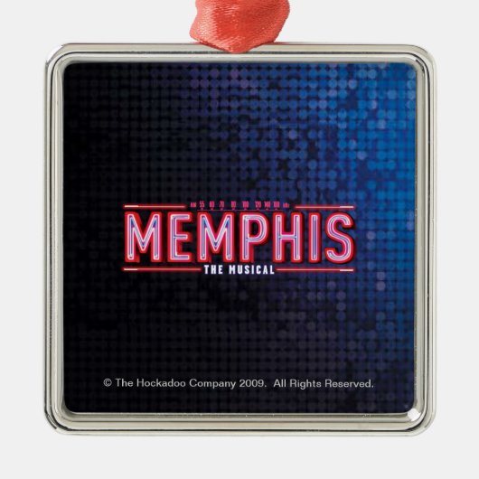 MEMPHIS - das musikalische Logo Ornament Aus Metall (Vorne)