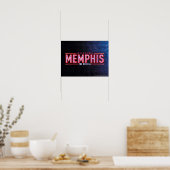 MEMPHIS - Das musikalische Logo Poster (Küche)
