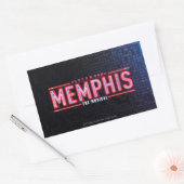 MEMPHIS - Das musikalische Logo Rechteckiger Aufkleber (Umschlag)