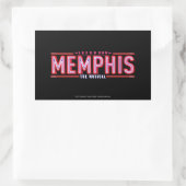 MEMPHIS - Das musikalische Logo Rechteckiger Aufkleber (Tasche)