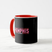 MEMPHIS - das musikalische Logo Tasse (Vorderseite Links)