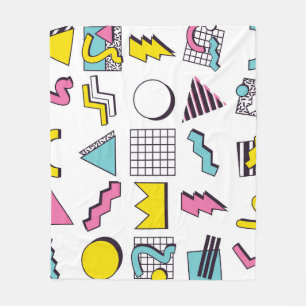 Memphis der 90er Jahre: Pop Design Elements. Fleecedecke
