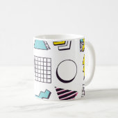 Memphis der 90er Jahre: Pop Design Elements. Kaffeetasse (VorderseiteRechts)