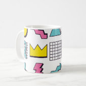 Memphis der 90er Jahre: Pop Design Elements. Kaffeetasse (Vorderseite Links)