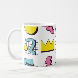 Memphis der 90er Jahre: Pop Design Elements. Kaffeetasse