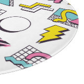 Memphis der 90er Jahre: Pop Design Elements. Schneidebrett (Ecke)