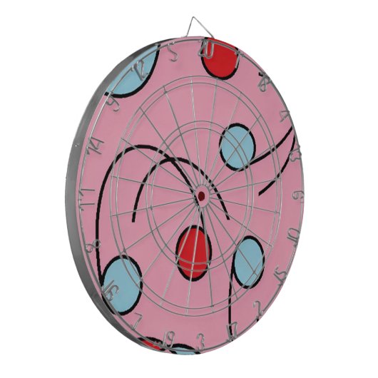 Memphis Design Drupes Dartscheibe (Vorderseite Links)