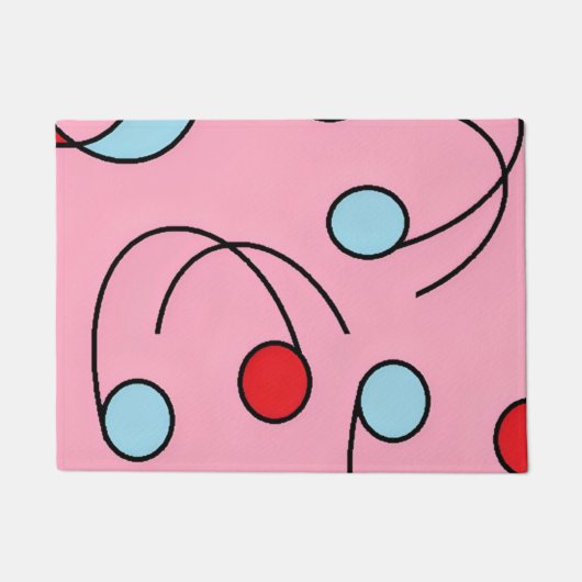 Memphis Design Drupes Fußmatte (Vorderseite)