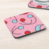 Memphis Design Drupes Getränkeuntersetzer (Linke Seite)