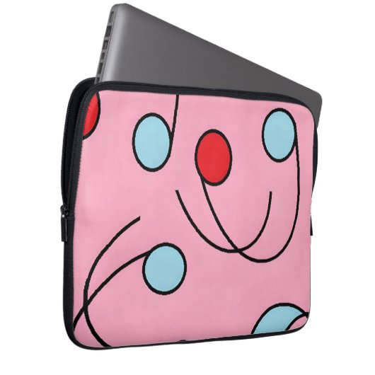 Memphis Design Drupes Laptopschutzhülle (Vorne Rechts)