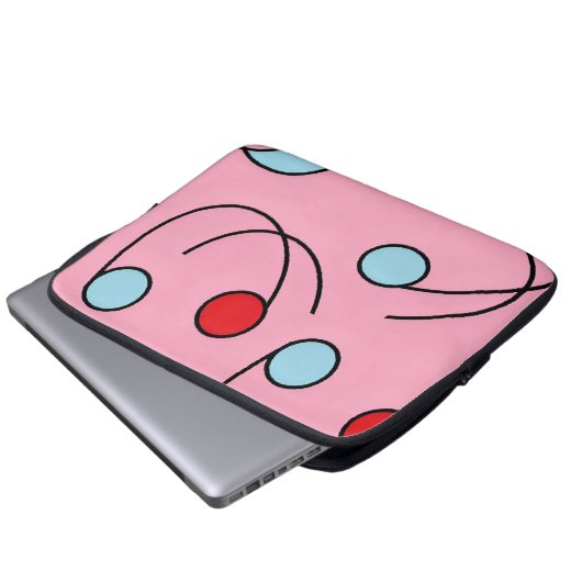 Memphis Design Drupes Laptopschutzhülle (Vorne Knopf)