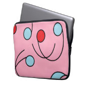 Memphis Design Drupes Laptopschutzhülle (Vorderseite Links)