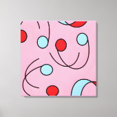 Memphis Design Drupes Leinwanddruck (Vorderseite)