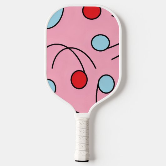 Memphis Design Drupes Pickleball Schläger (Rückseite)