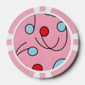 Memphis Design Drupes Pokerchips (Vorderseite)