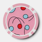 Memphis Design Drupes Pokerchips (Rückseite)