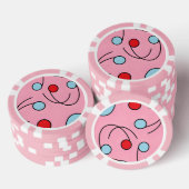 Memphis Design Drupes Pokerchips (Stapel)
