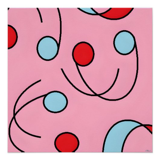 Memphis Design Drupes Poster (Vorderseite)