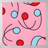 Memphis Design Drupes Poster (Vorne)