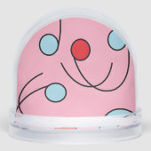 Memphis Design Drupes Schneekugeln (Vorderseite)