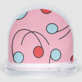 Memphis Design Drupes Schneekugeln (Rückseite)