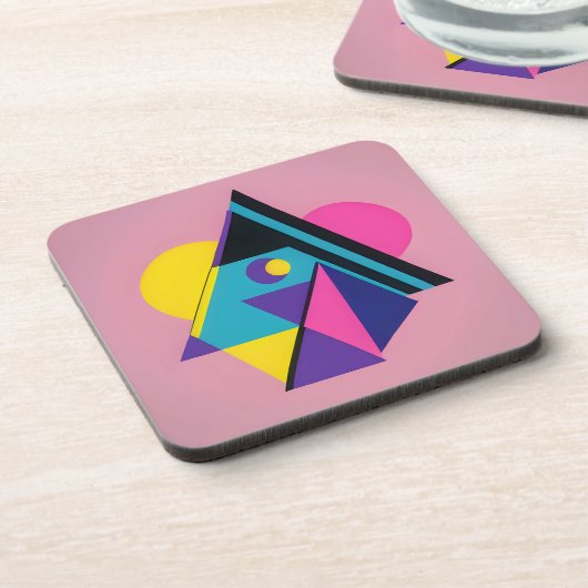 Memphis Design Dwelling Getränkeuntersetzer (Linke Seite)