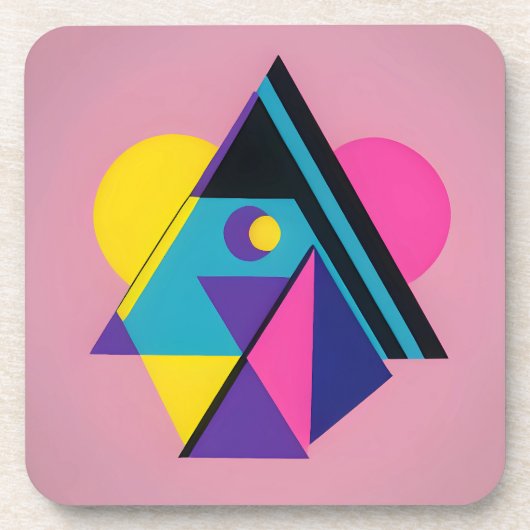 Memphis Design Dwelling Getränkeuntersetzer (Vorderseite)