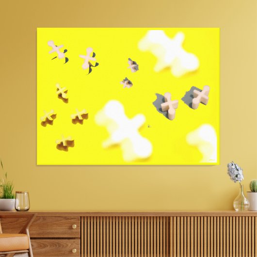 Memphis Design Jacks Leinwanddruck (Insitu (Wohnzimmer))