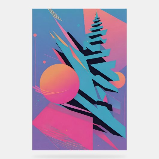 Memphis Design - Ken Gage Art Acrylschild (Vorderseite)