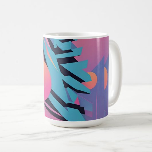 Memphis Design - Ken Gage Art Kaffeetasse (VorderseiteRechts)