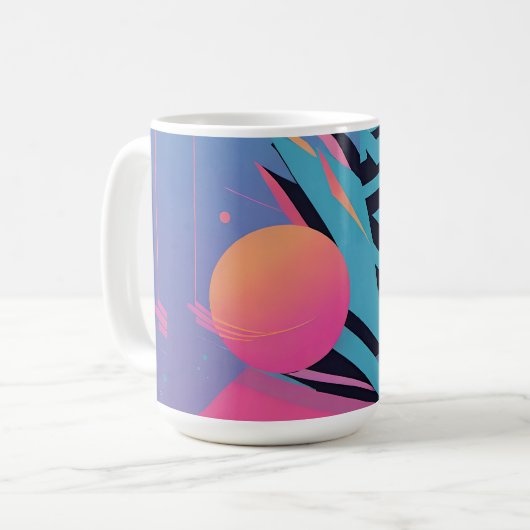 Memphis Design - Ken Gage Art Kaffeetasse (Vorderseite Links)