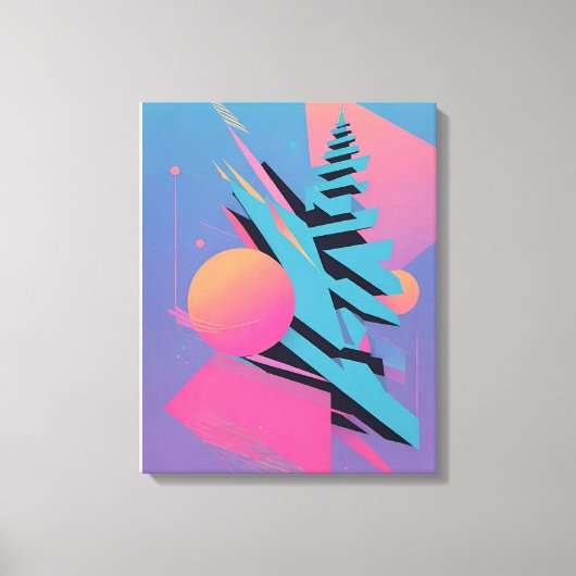 Memphis Design - Ken Gage Art Leinwanddruck (Vorderseite)