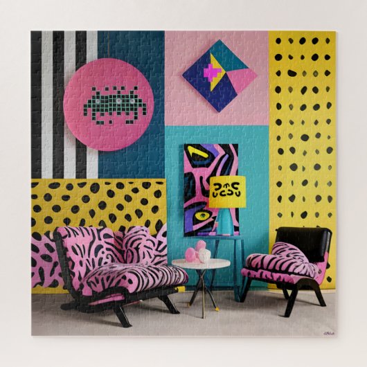 Memphis Design Rezeption Traum Puzzle (Vertikal)