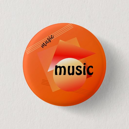 Memphis Design Stil. Button (Vorderseite)
