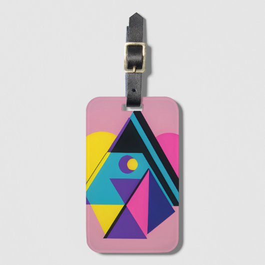 Memphis Design Wohnen Gepäckanhänger (Vorderseite Vertikal)
