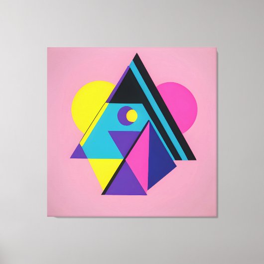 Memphis Design Wohnen Leinwanddruck (Vorderseite)