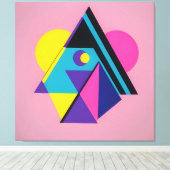 Memphis Design Wohnen Leinwanddruck (Insitu (Holzboden))