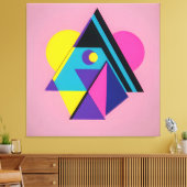 Memphis Design Wohnen Leinwanddruck (Insitu (Wohnzimmer))