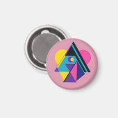 Memphis Design Wohnen Magnet (Vorderseite/Rückseite)