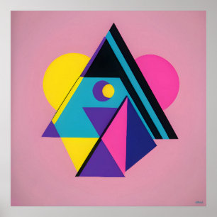 Memphis Design Wohnen Poster