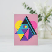 Memphis Design Wohnen Postkarte (Stehend Vorderseite)