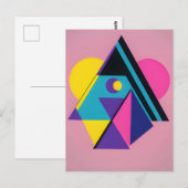 Memphis Design Wohnen Postkarte (Vorne/Hinten)