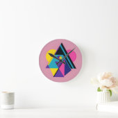 Memphis Design Wohnen Runde Wanduhr (Zuhause)