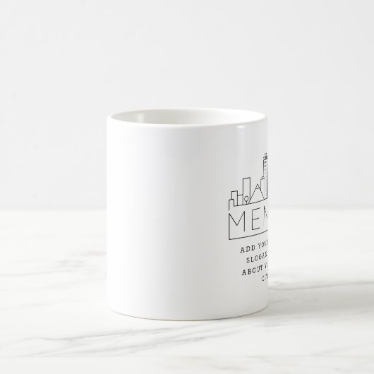 Memphis | Designated City Skyline Custom Slogan Kaffeetasse (Mittel)