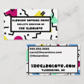 Memphis-Entwurf 1 Visitenkarte (Vorne/Hinten)